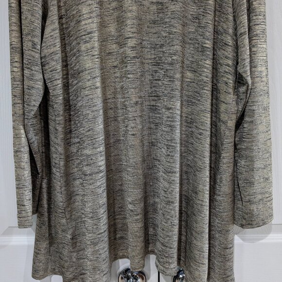 Calvin Klein Women's Open Front Drape Cardigan 1X Gold - Picture 12 of 14